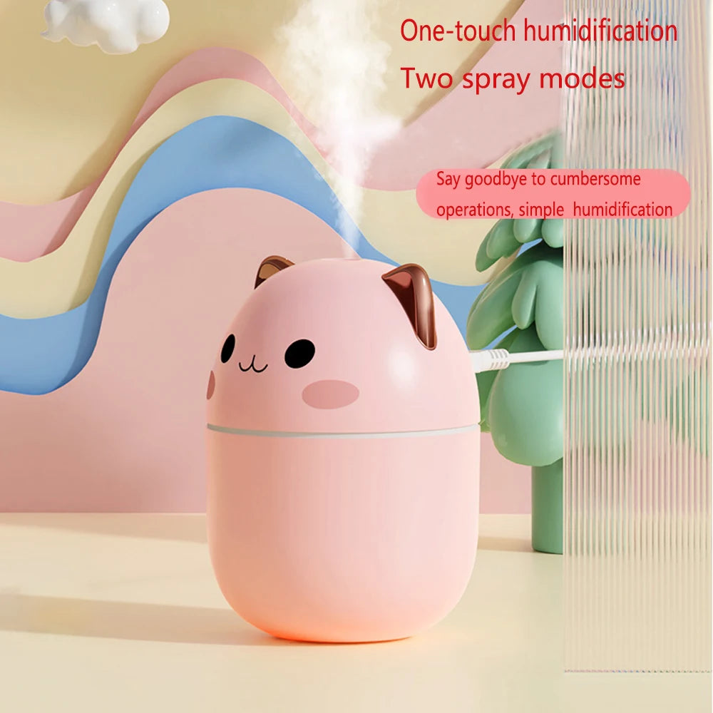 Humidificateur d'air de voiture mignon, diffuseur d'huiles essentielles, supporter ficateur d'arômes, brumisateur frais, fabricant de parfum, chambre à coucher, maison